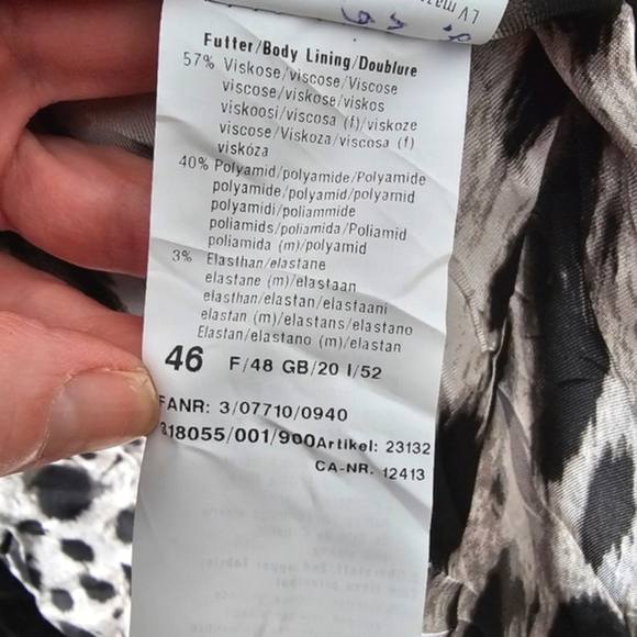 Basler Women's Black Tweed Jacket Lined, Size 46 (16) - Picture 12 of 12